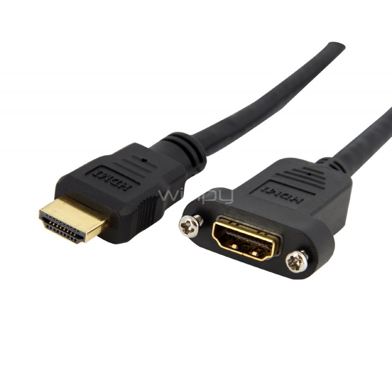 CABLE HDMI DE 91CM PARA MONTAJE EN PANEL -  HEMBRA A MACHO - STARTECH